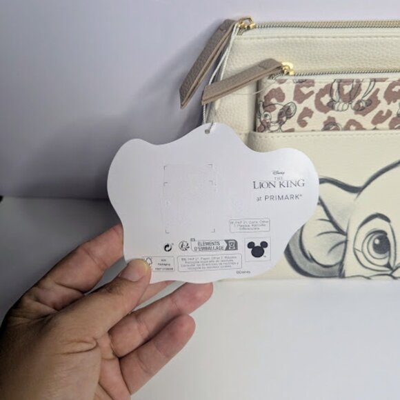 Primark Disney The Lion King Simba Initial S 2 Piece Makeup Bag Set NWT - Picture 4 of 5